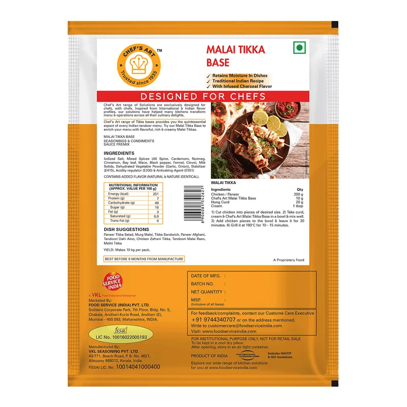 Chef Art Malai Tikka Base