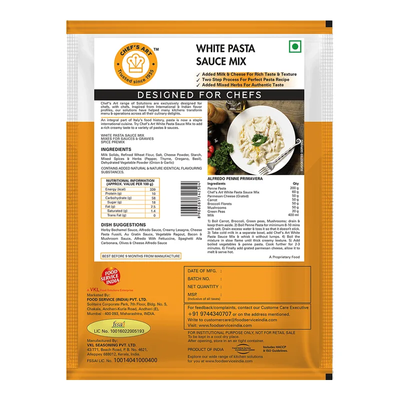 Chef Art White Pasta Sauce Mix