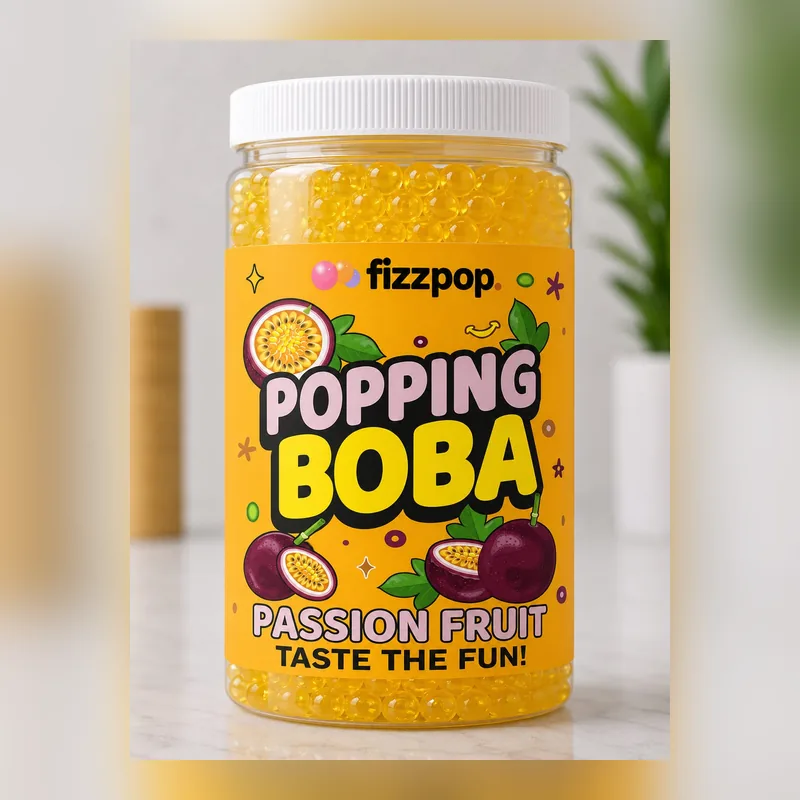 Fizzpop Passion Fruit Popping Boba