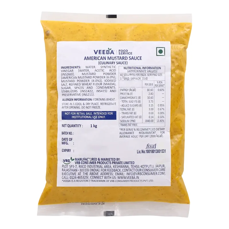 Veeba American Mustard Sauce